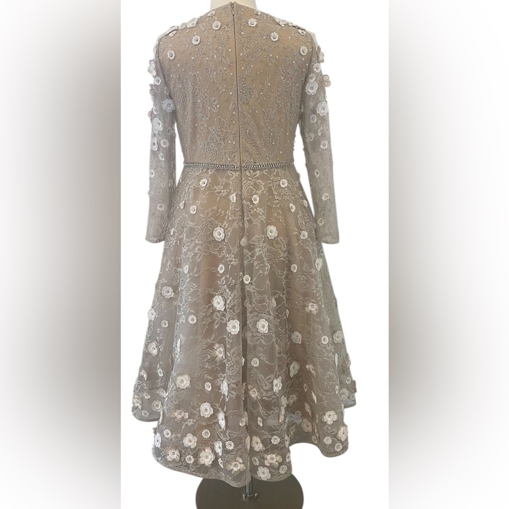 Mac Duggal Elegant Floral Embroidered Dress - Picture 6 of 14